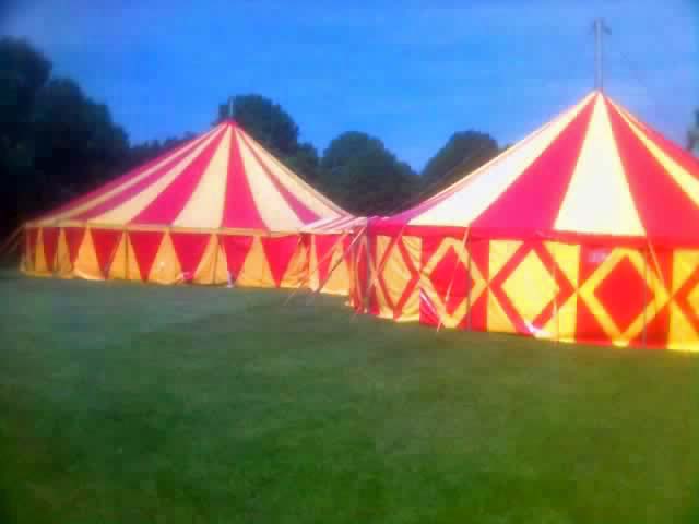 Red and Yellow Big Tops Linked